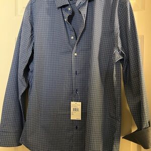 Nordstrom Blue Casual Button Down Shirt 16.5 32/33
